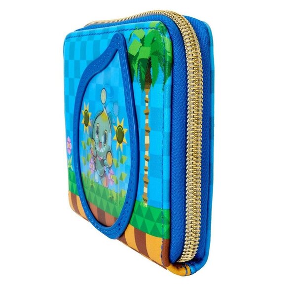 Loungefly Sonic the Hedgehog Chaos Garden Lenticular Wallet NWT - Picture 2 of 4